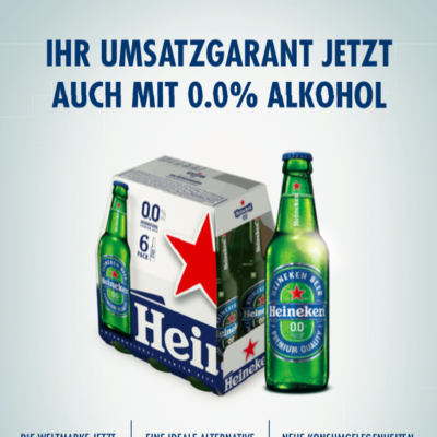 Das erste alkoholfreie Heineken® 0.0
