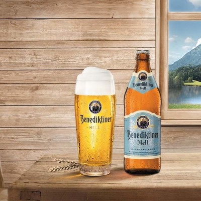 Benediktiner Hell Lagerbier - Jetzt Neu bei Hubauer !