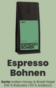 Coby´s Premium Espresso Bohnen