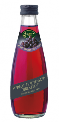 Bauer Merlot Trauben Direktsaft