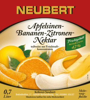 Neubert Apfelsinen-Bananen-Zitronen-Nektar 42%