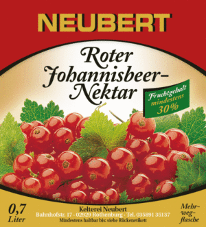 Neubert Roter Johannisbeer-Nektar 30%
