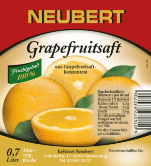 Neubert Grapefruitsaft 100%