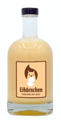 Eihörnchen Eierlikör mit Nuss