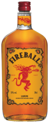 Fireball – Liqueur blended with Cinnamon & Whisky