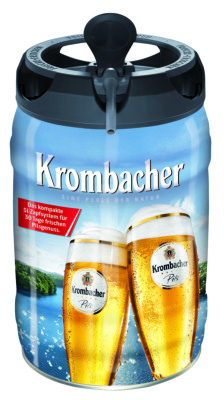 Krombacher Pilsner - 5l Frische-Fässchen (2 Stück)