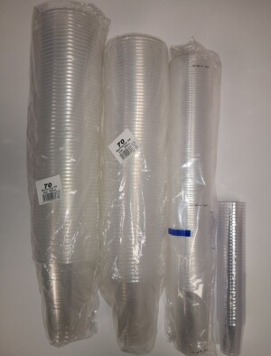 Schnapsbecher / BIO Becher glasklar 2 cl / 4 cl 20 ml 40 ml aus Biokunststoff PLA