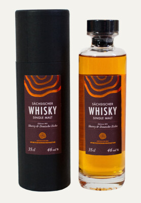 Sächsischer Whisky Sonderedition 001 gereift im Zebrafass